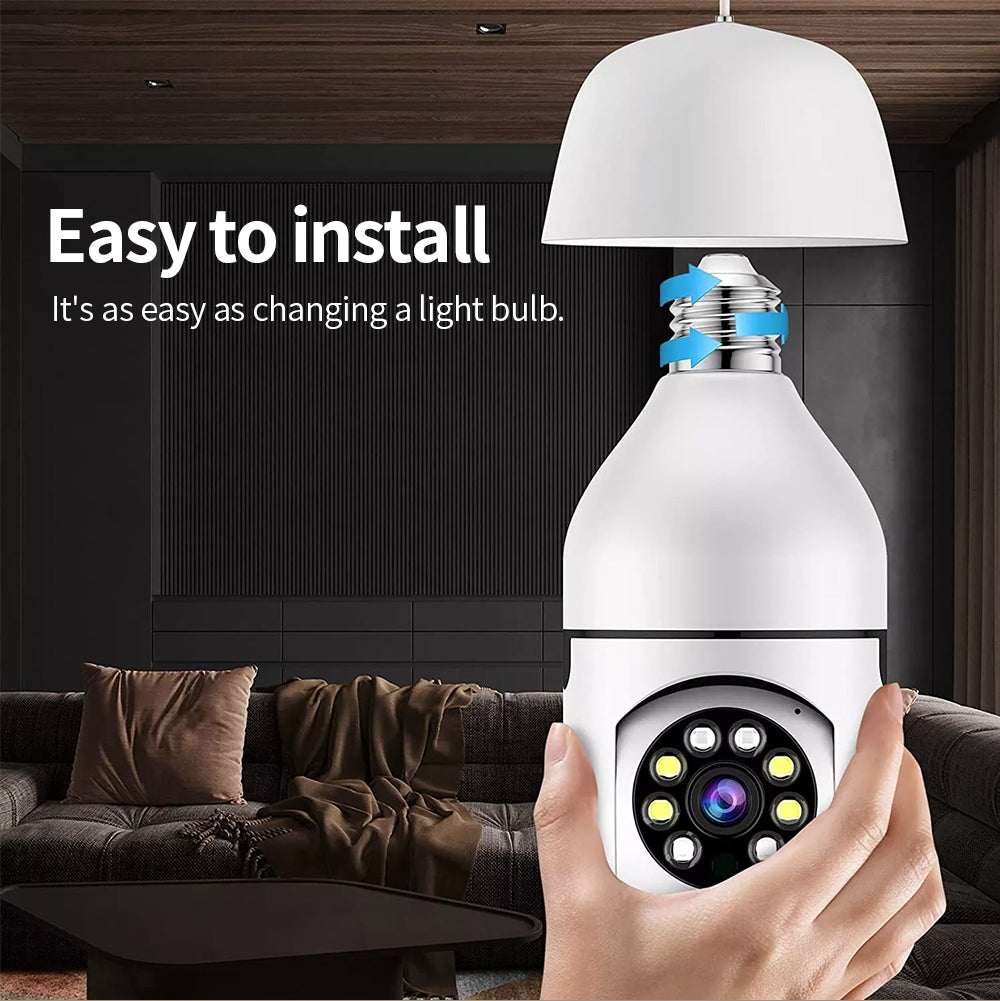 TAI VALLEY 1080P HD WIFI Security Surveillance Camera Bulb Smart Camera Voice Night Vision