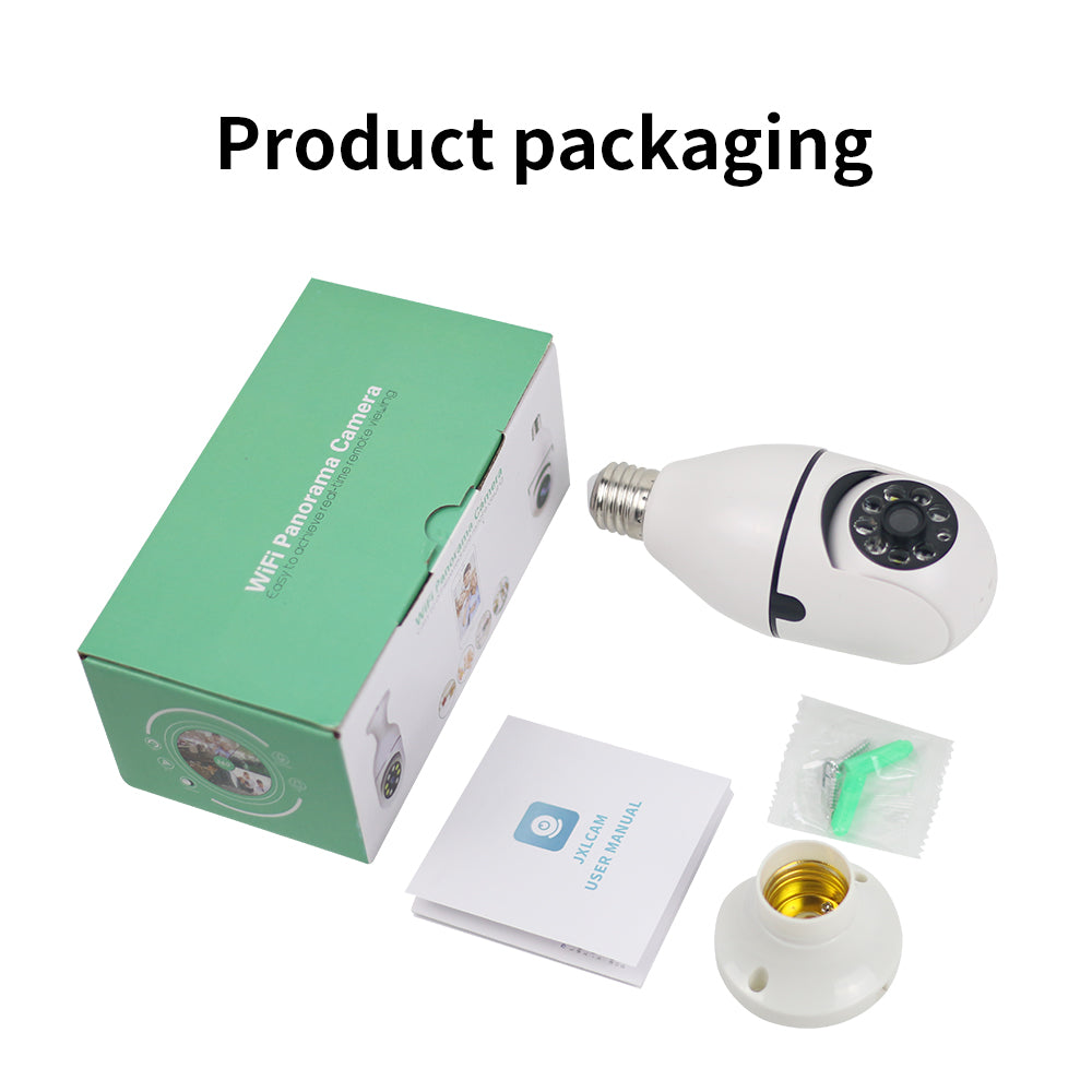 TAI VALLEY 1080P HD WIFI Security Surveillance Camera Bulb Smart Camera Voice Night Vision