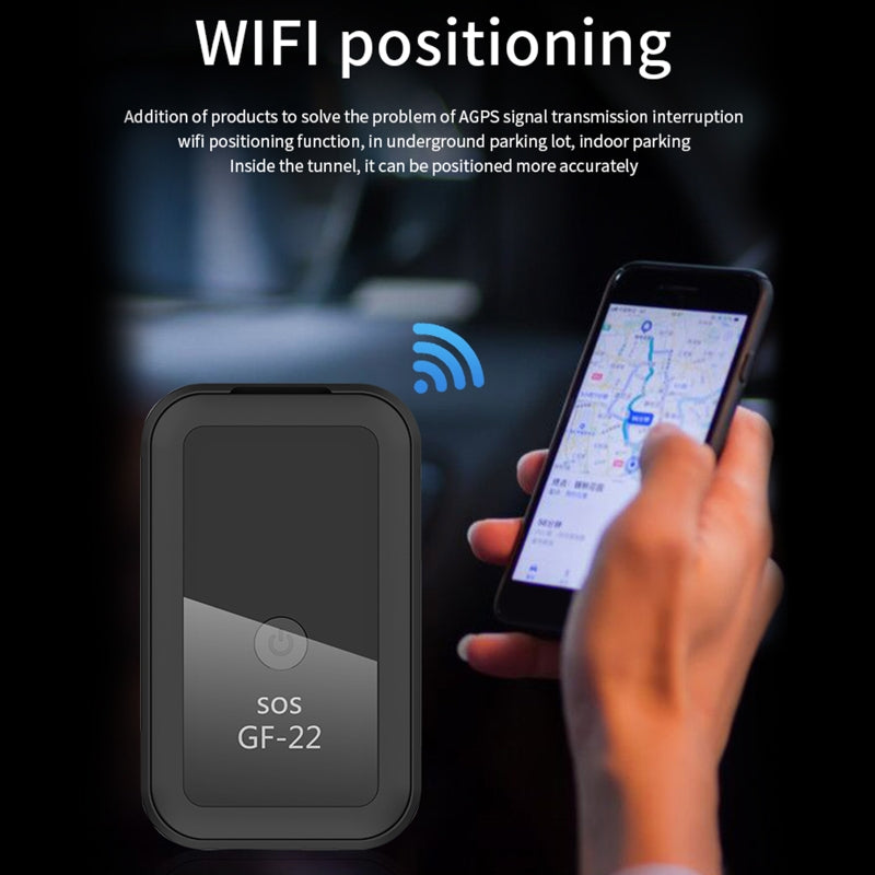 TAI VALLEY Car Map Navigation Locator Car Strong Magnetic GPS Free Installation Search and Rescue Device Anti-theft Alarm GF22