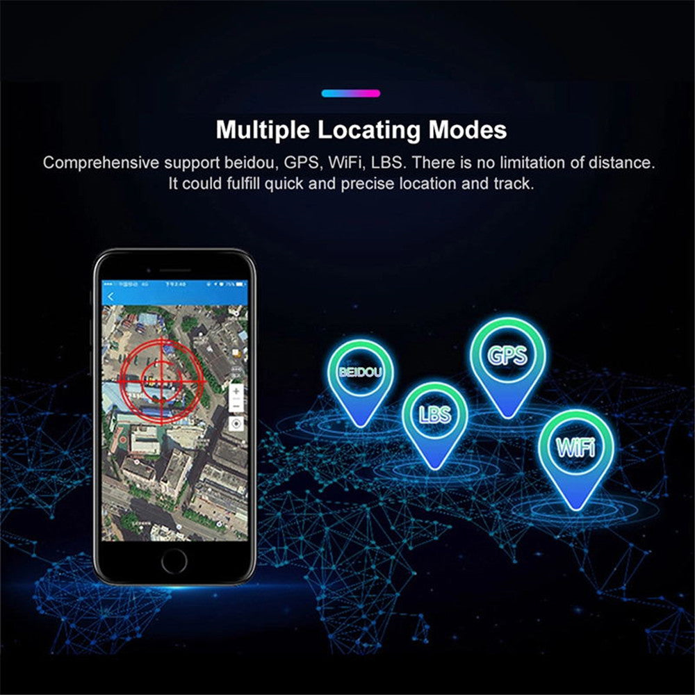 TAI VALLEY Car Map Navigation Locator Car Strong Magnetic GPS Free Installation Search and Rescue Device Anti-theft Alarm GF09