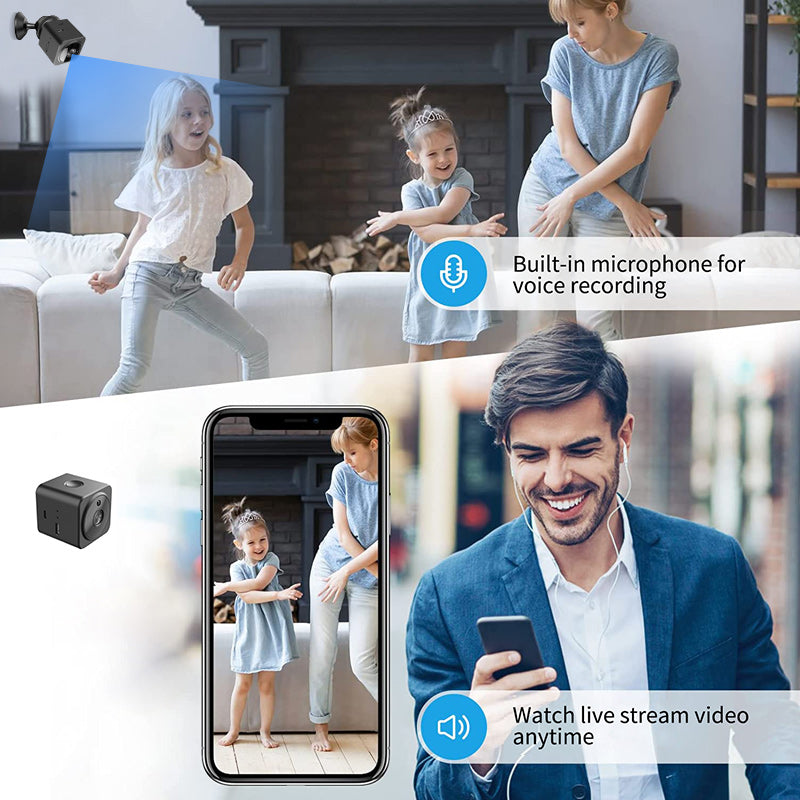 TAI VALLEY WIFI 1080P Micro Mini Camera Support TF Card AS02