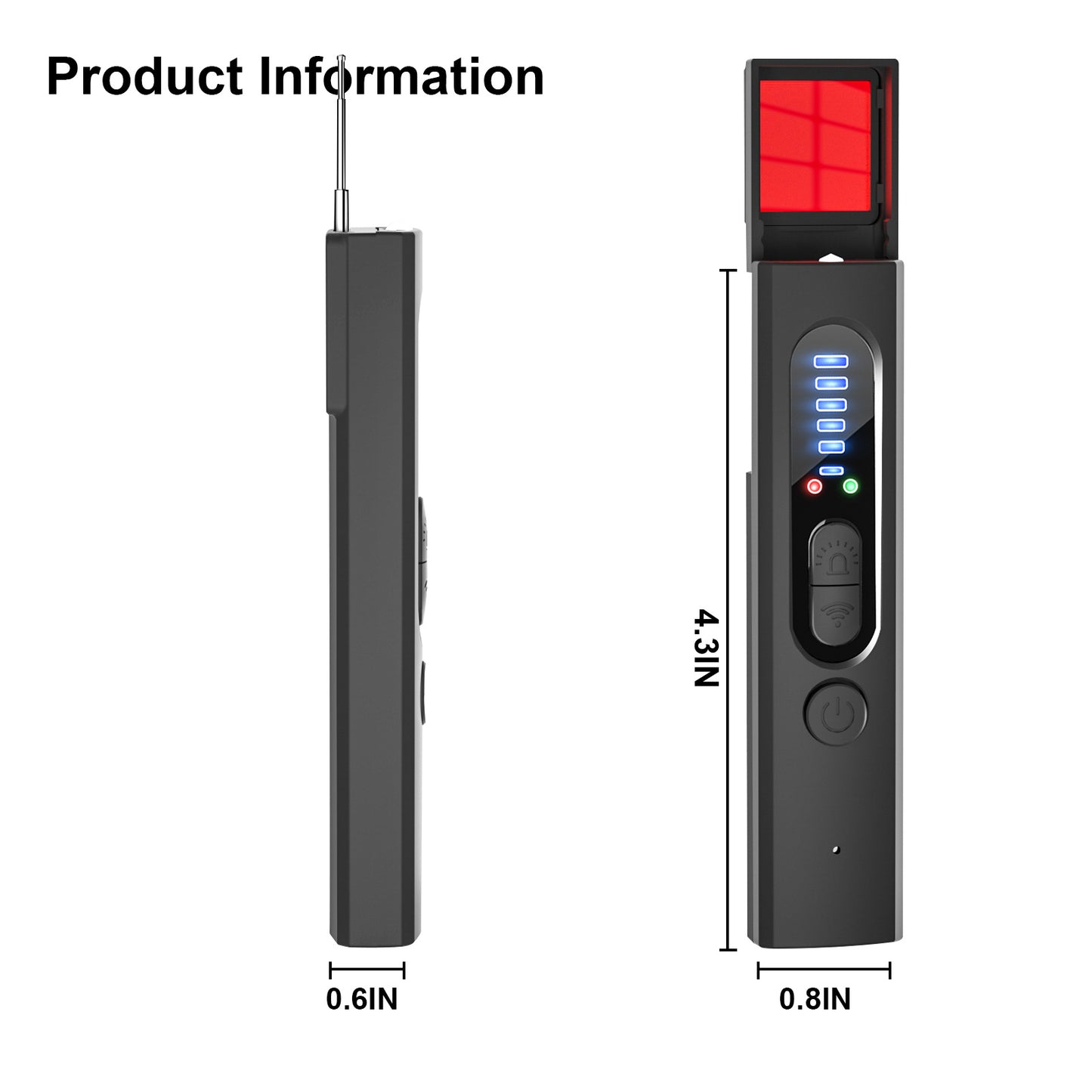 TAI VALLEY Infrared Detector Anti-peeping Anti-eavesdropping Detector Hotel Travel Anti-tracking Eavesdropping Alarm Scanner X13