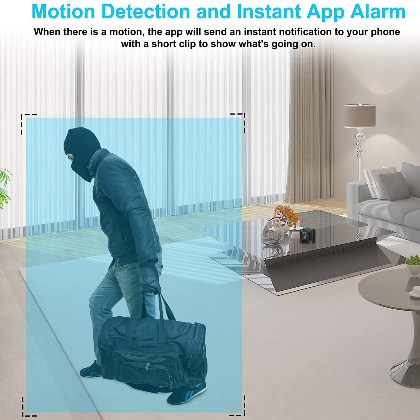 TAI VALLEY WIFI 1080P Home Security Smart Camera 12 Night Vision Lights AP Hotspot IR Detection Camera