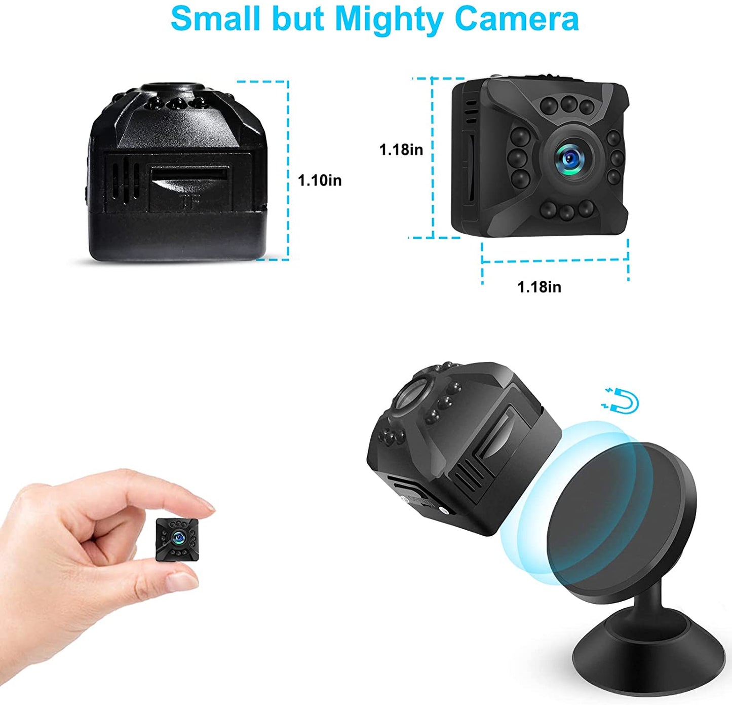 TAI VALLEY WIFI 1080P Home Security Smart Camera 12 Night Vision Lights AP Hotspot IR Detection Camera