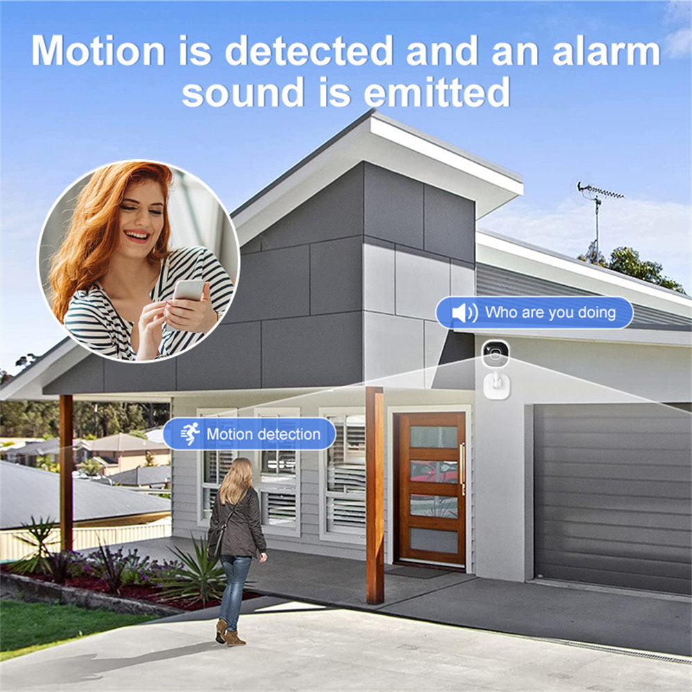 TAI VALLEY 1080P HD WIFI Home Mini Caretaker Smart Camera White Security Camera Night Vision Intercom Function A3