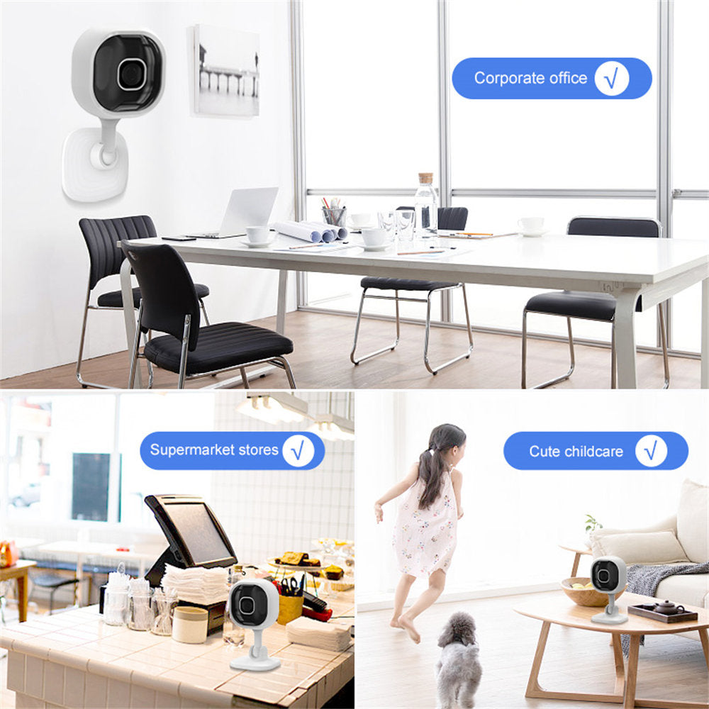 TAI VALLEY 1080P HD WIFI Home Mini Caretaker Smart Camera White Security Camera Night Vision Intercom Function A3