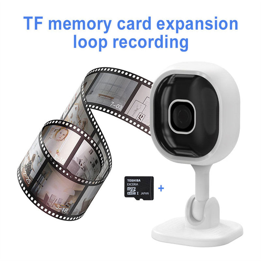 TAI VALLEY 1080P HD WIFI Home Mini Caretaker Smart Camera White Security Camera Night Vision Intercom Function A3