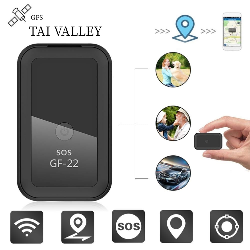 TAI VALLEY Car Map Navigation Locator Car Strong Magnetic GPS Free Installation Search and Rescue Device Anti-theft Alarm GF22
